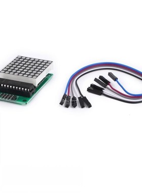 MAX7219 Lattice Module+5pcs Dupont Cables MCU LED SCM Contro