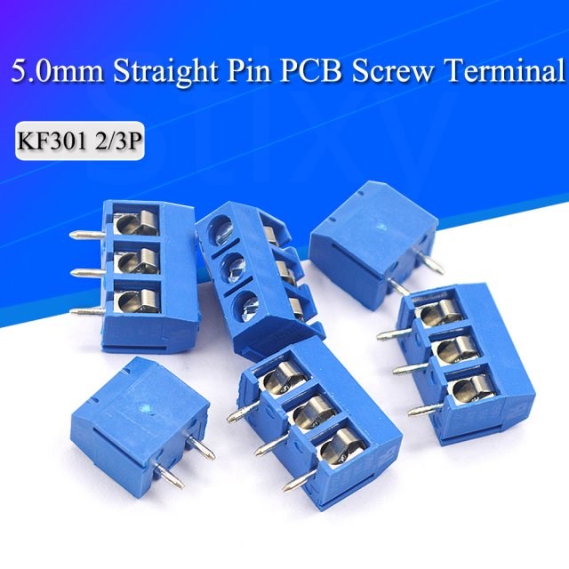 10PCS KF301-2P KF301-5.0-2P KF301 Screw 2Pin 5.0mm Straight 电子元器件市场 外设配件 原图主图