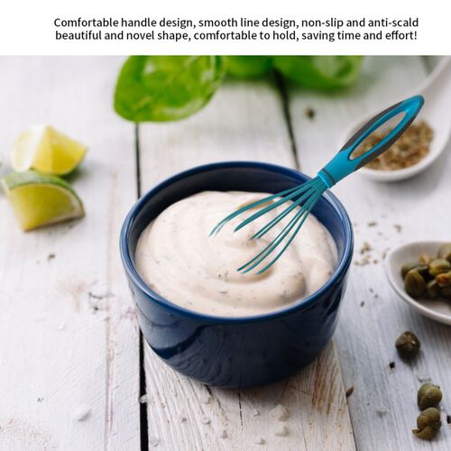 Egg Beater Silicone Manual Whisk Baking Dough Mixer Blender