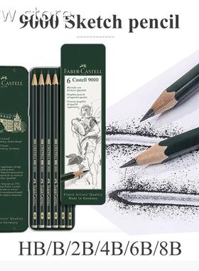 TFABER CASEL Profesional Ske1tcLh Pencil 6pcs HB/B/2Bs/4B/6B