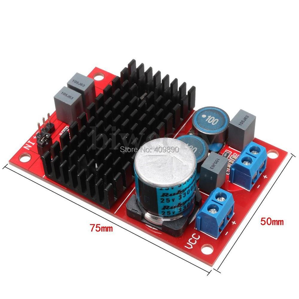 50PCS/LOT DC 12V-24V 100W BTL Out TPA3116 Mono Channel Digit