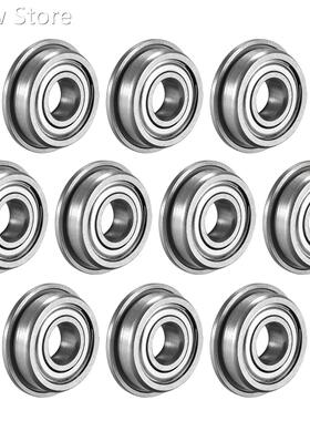 F695ZZ Flange Ball Bearing 5x13x4mm Double Shielded Chrome S