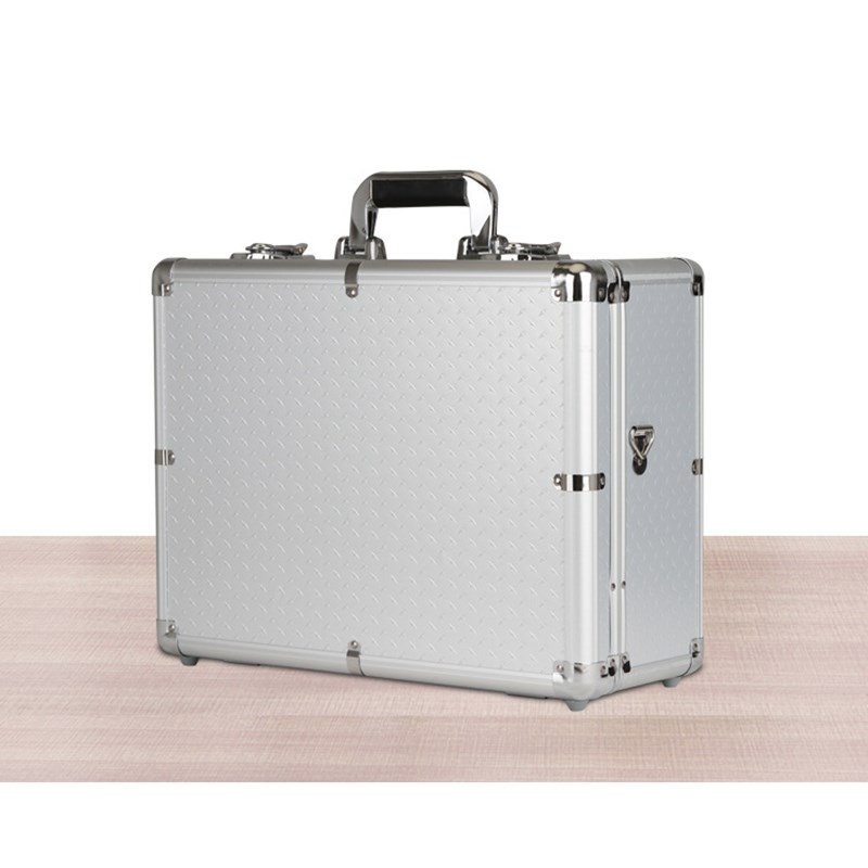 420x320x175mm Aluminum Alloy Tool Box Portable Suitcase File