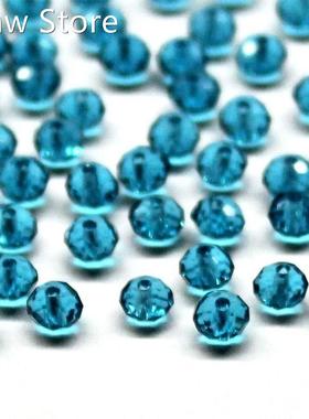 4mm 6mm Czech Rondelle Spacer Crystal Glass Beads Jewelry M