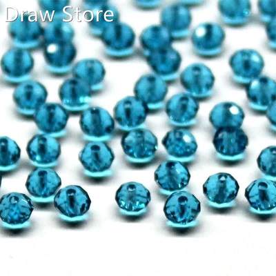 4mm 6mm Czech Rondelle Spacer Crystal Glass Beads Jewelry M