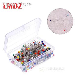 LMDZ100/50Pcs Glass Head Pins Multi-Color Sewing Pins Strai