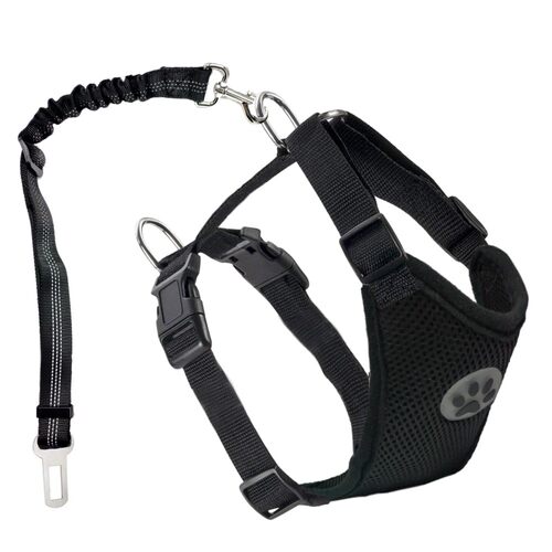 Dog Seatbelt Harness Pet Seat Belt Double Breathable Mesh Cl