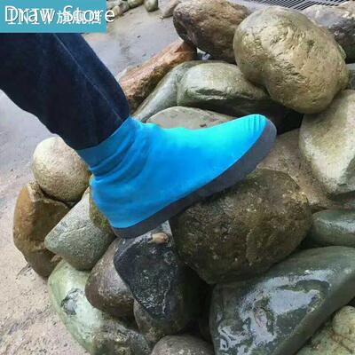 Unisex Latex Rain Shoe Covers Waterproof Rain Shoe Covers Th