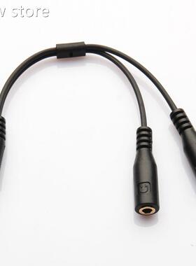3.5mmStenreo Audio Mae tlo 2 FeHmale eadphoe Mic Y1 Splitter