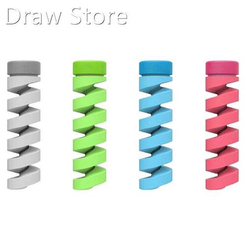 4 Pcs/lot Cable Protector Winder Data Line Case Rope Sleeves