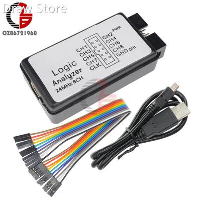 USB Logic Analyzer SCM 24MHz 8 Channel 24M/seconds Logical A