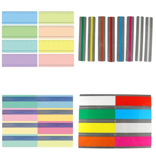 Color Bookmark Guided Reading Strips PVC Transparent Effect