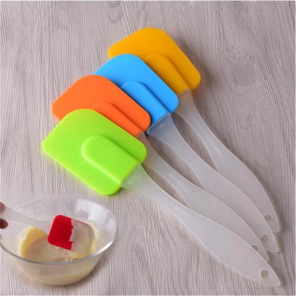 18CM Small Pastry Tools Silicone Spatula Baking Scraper Crea