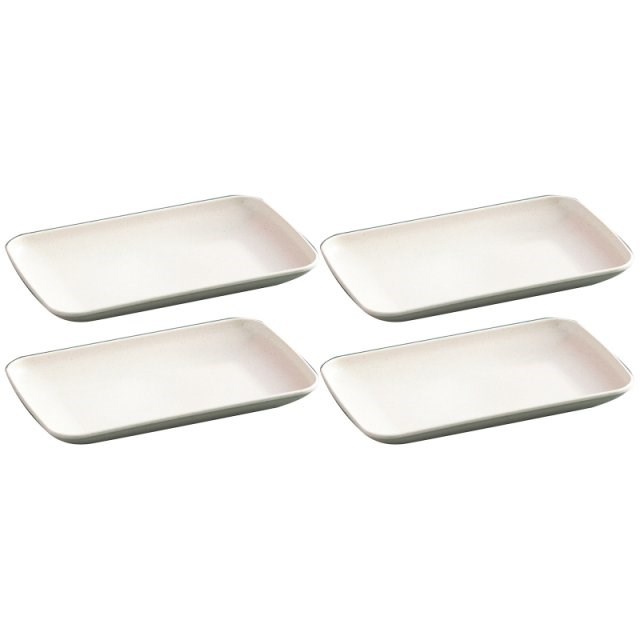 2022 New Wheat Straw Square Home Dining Plate Dessert Pasta