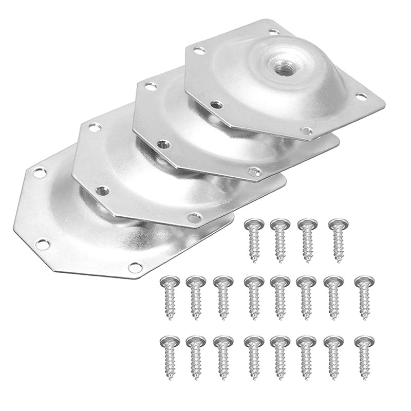 4Pcs 6 Angled Slope Sofa Legs Protector Table Feet Fixing M8