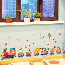 Cartoon Train Kindergarten Wall Decoration Wallpaper Sticker