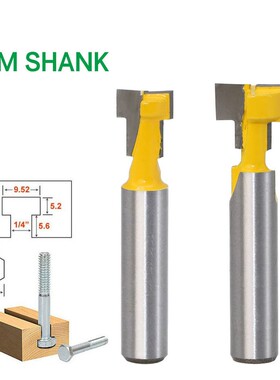 2pcs/set 8mm Shank T-Slot Keyhole Cutter Wood Router Bit Car