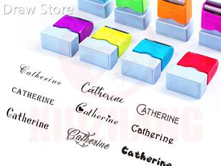 Custom teacher Name ink Stamp Signature Calligraphy Selfing-