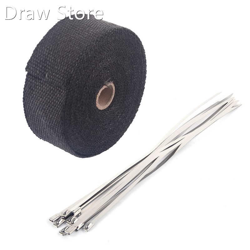 10m Per适用于mance Exhaust Heat Wrap Manifold Downpipe +10 C