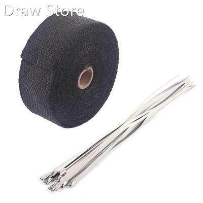 10m Per适用于mance Exhaust Heat Wrap Manifold Downpipe +10 C