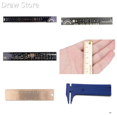 Multi Styles PCB Ruler 适用于 Electronic Engineers 适用于 Ge