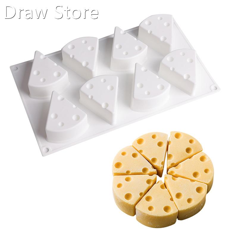 3D Cheese Shape Silicone Mold Mousse Cake Moulds Chocolate F