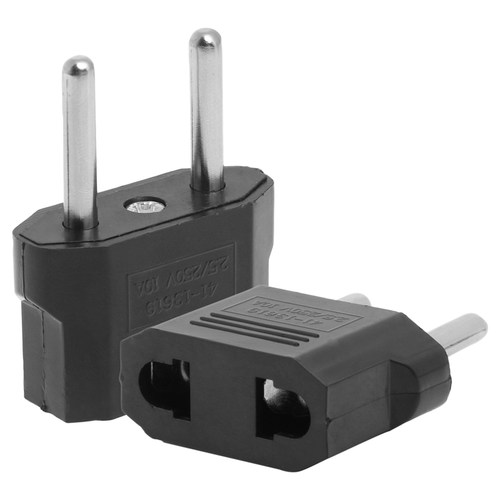 Universal US EU To EU Plug Travel Wall AC Power Charger Adap