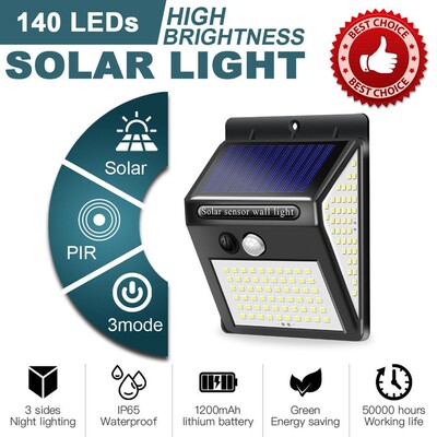 Outdoor street Waterproof 20/30/100/150 LED Solar Lights pir