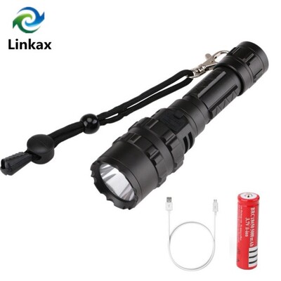 LED Flashlights CREE XML-T2 LED Torch USB Rechargeable 18650