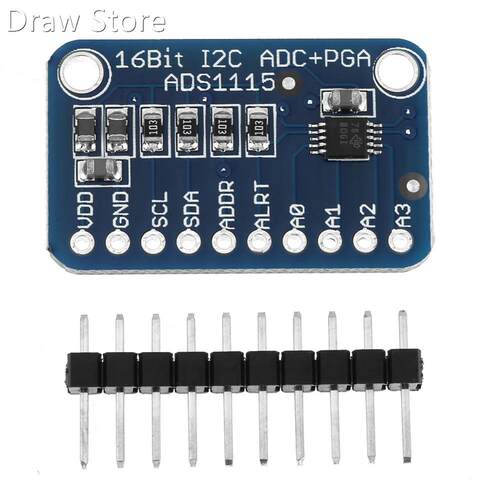 1Pcs Analog to Digital Module ADS 1115 16-Bit I2C ADC Develo