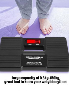 LCD Digital Personal Scale On/Tare Function Body Weight Elec