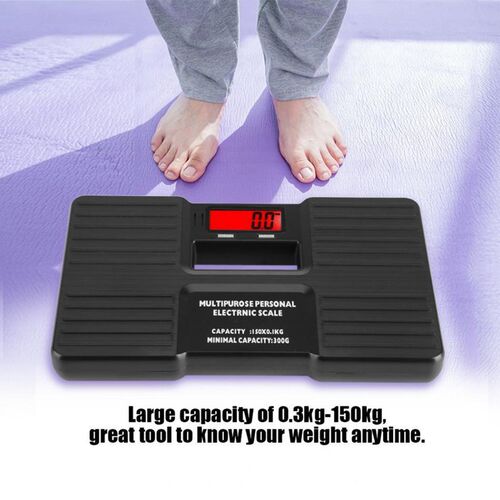 LCD Digital Personal Scale On/Tare Function Body Weight Elec