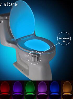 ED Toliet BathroLomo Night Auto Activated sSensor 8 Co1lr/16
