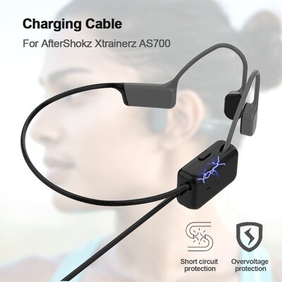 For Aftershokz Xtrainerz As700 Charging Cable Wireless Headp