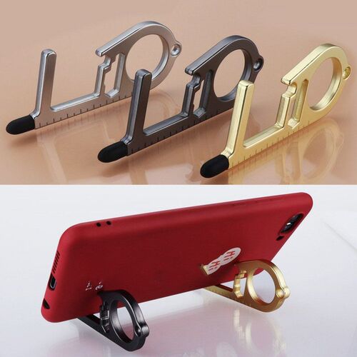 KeyChain Mobile Phone Holder Door Opener Beer Trigger Key Ch