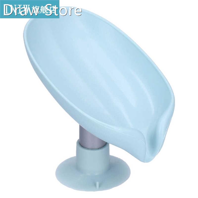 13X8.5cm Leaf Shaped Soap Box Drain Soap Holder Storage Pla