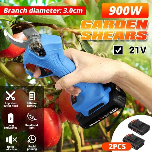 21V 900W Electric Pruning Scissors 30mm Pruning Shears with