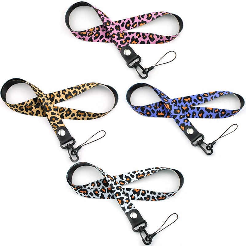 Leopard Phone Neck Straps Lanyard For Keys Cheetah ID Badge