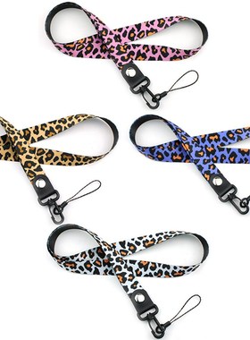 Leopard Phone Neck Straps Lanyard For Keys Cheetah ID Badge