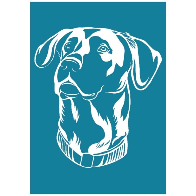 Great Dane Dog Self Adhesive Silk Screen Printing Stencil Me