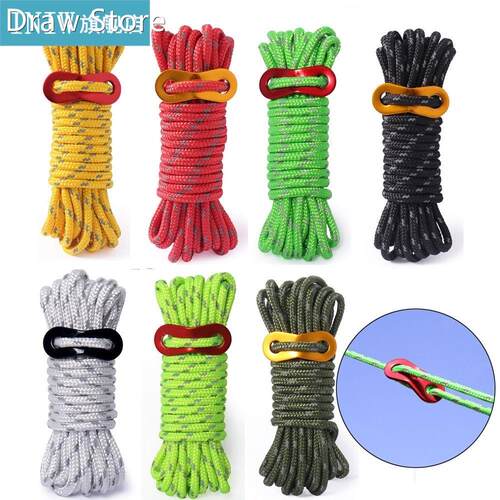 4m Climbing Rope With Buckle High Strength Safety Ropes Cord