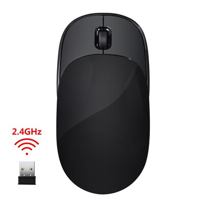 Portable 2.4GHz Wireless Mouse 2400DPI 4 Buttons Mute Mouse