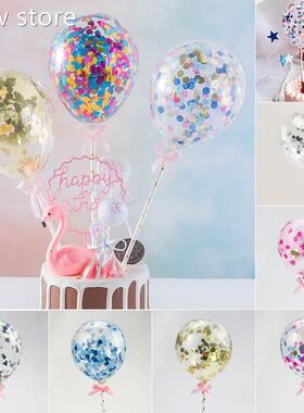 1PC Ctreaiv 5 Inch Bealloon Cake Toppr Se1t Birthdaye Party