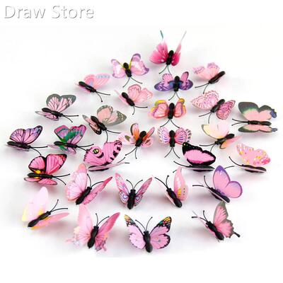 12x 3D Home Decorations Butterfly Wall Sticker Room Decor De