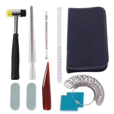 21pcs Professional Jewelry Making Tools DIY Mandrel Stick Fi