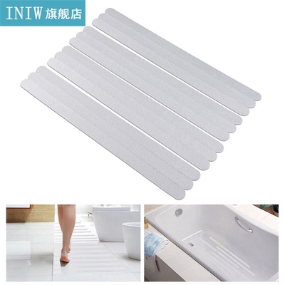12pcs Bathroom Bathtub Non-slip Stickers Transparent Stairs