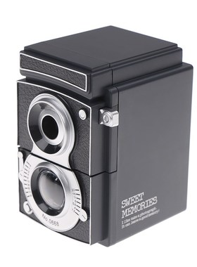 1pc  Automatically Black Pencil Sharpener Vintage Twin-lens
