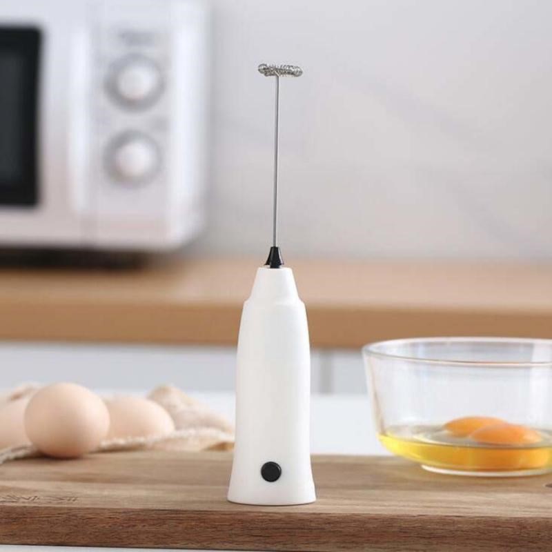 2 Colors Milk Drink Coffee Whisk Mixer Electric Egg Beater F