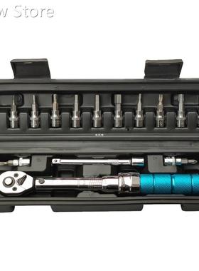 15pcs Mini Adjustable Ratchet Torque Wrench Set Manual Spann