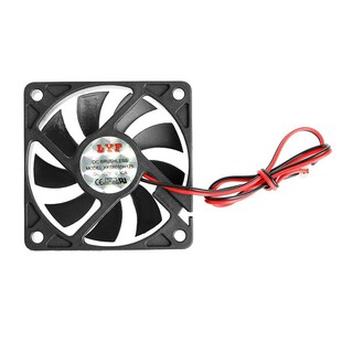 DC 12V 2-Pin 60x60x10mm PC Computer CPU System Sleeve-Bearin
